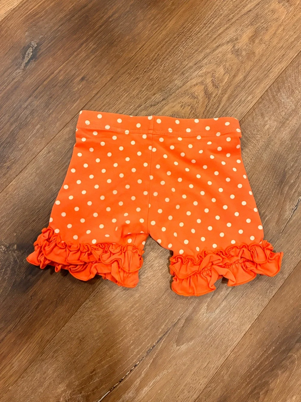 Matilda Jane Fearless Shortie Let’s Go Together Orange Ruffle Shorts Summer 4T